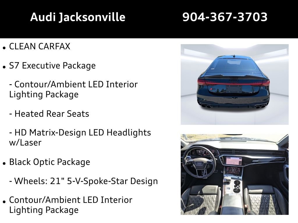 Used 2020 Audi S7 Premium Plus w/ S7 Executive Package image 9