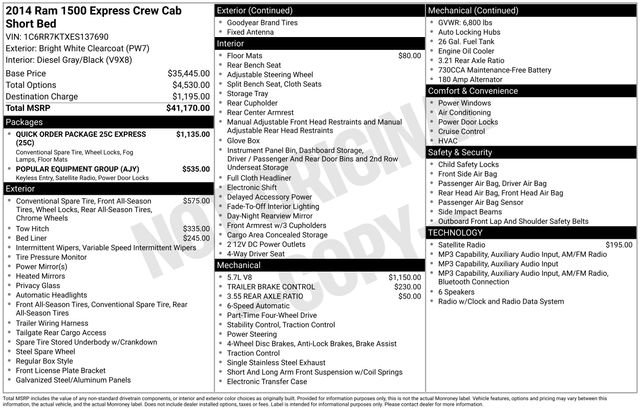 Used 2014 RAM 1500 Express AWD/4WD image 33