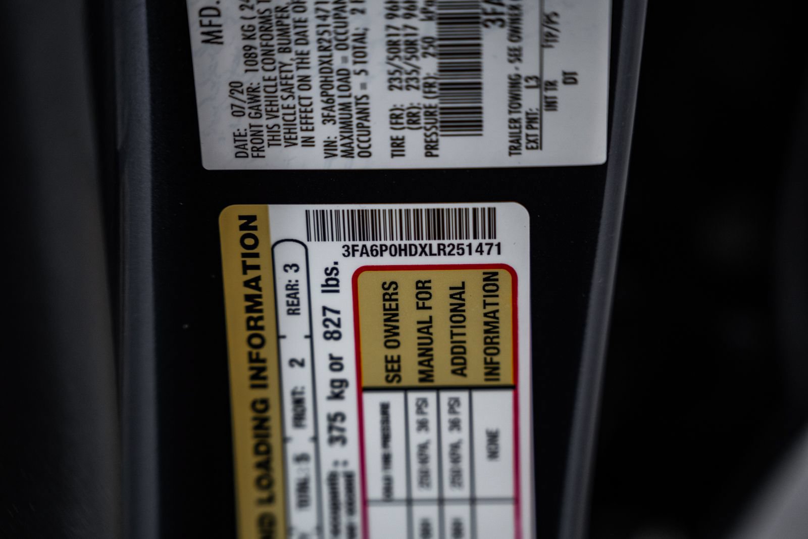 Certified 2020 Ford Fusion SE FWD image 42