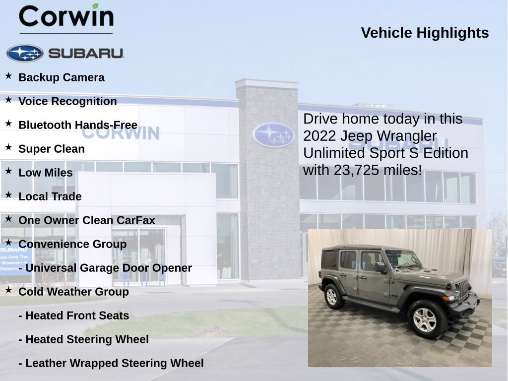 Used 2022 Jeep Wrangler Unlimited Sport AWD/4WD image 6