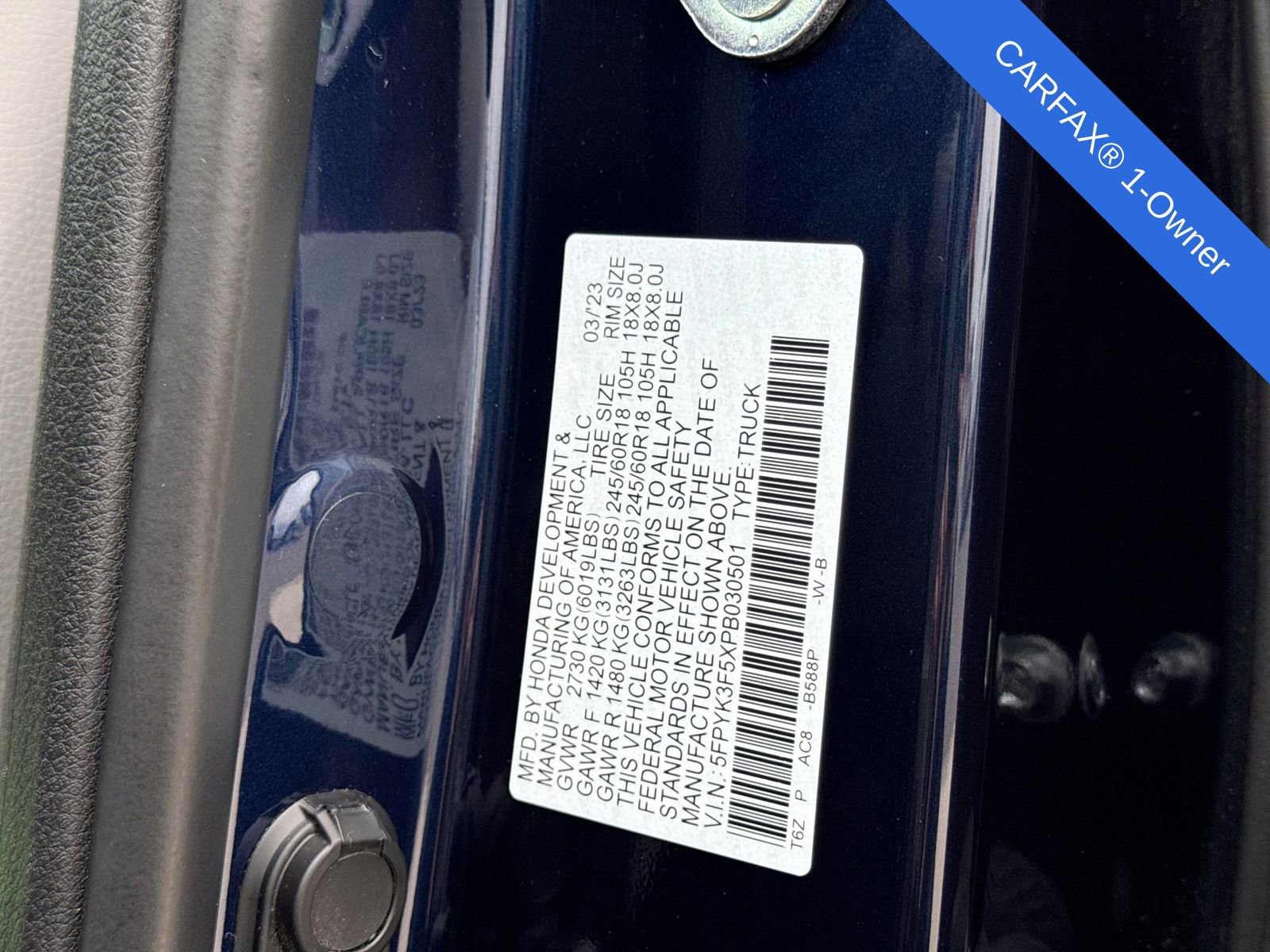 Used 2023 Honda Ridgeline RTL image 36