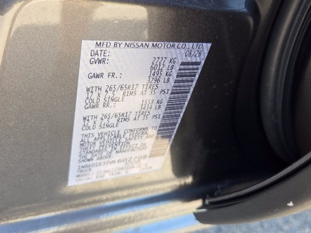 New 2027 Nissan Frontier SV w/ SV Convenience Package RWD image 18