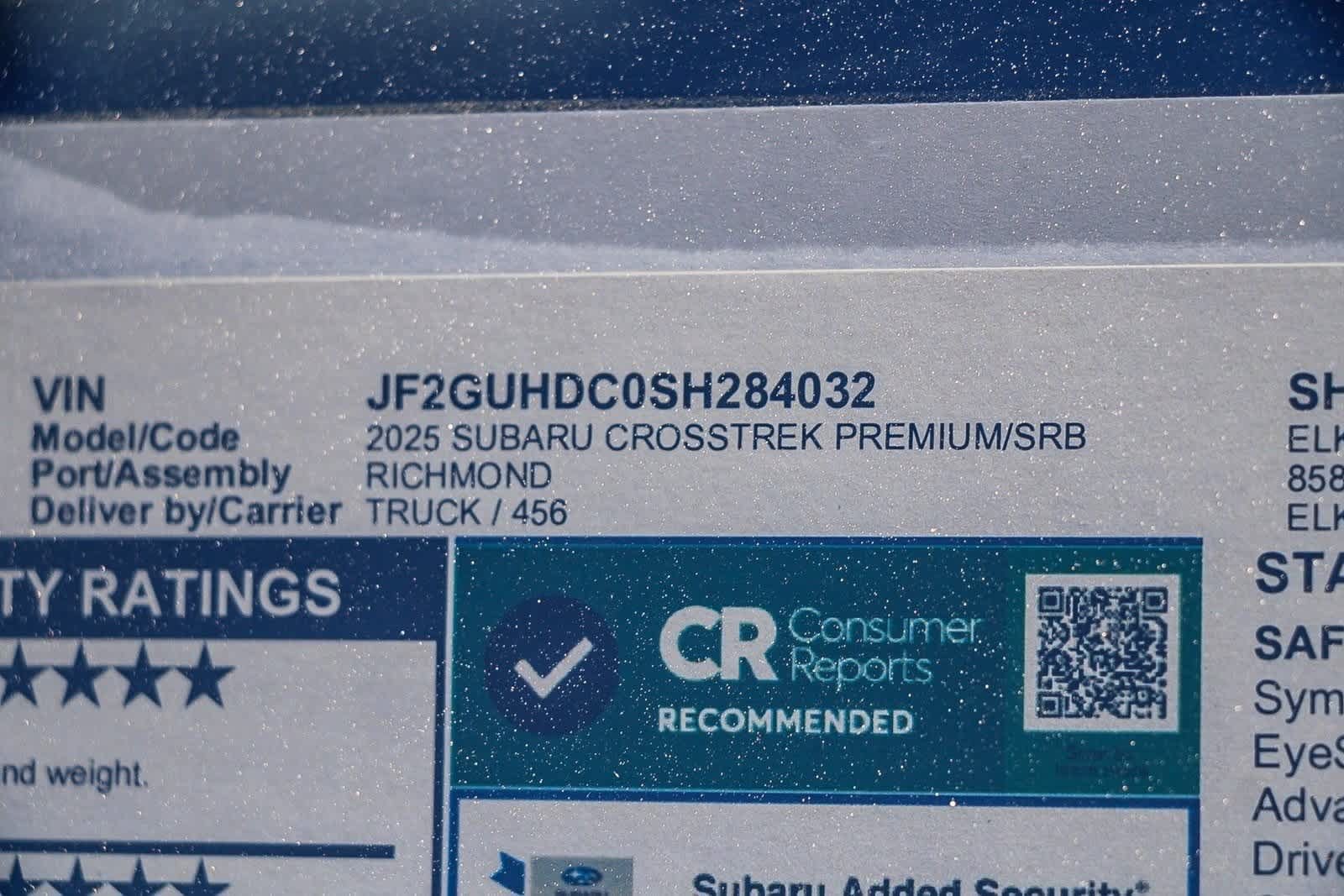 Certified 2025 Subaru Crosstrek 2.5i Premium AWD/4WD image 20