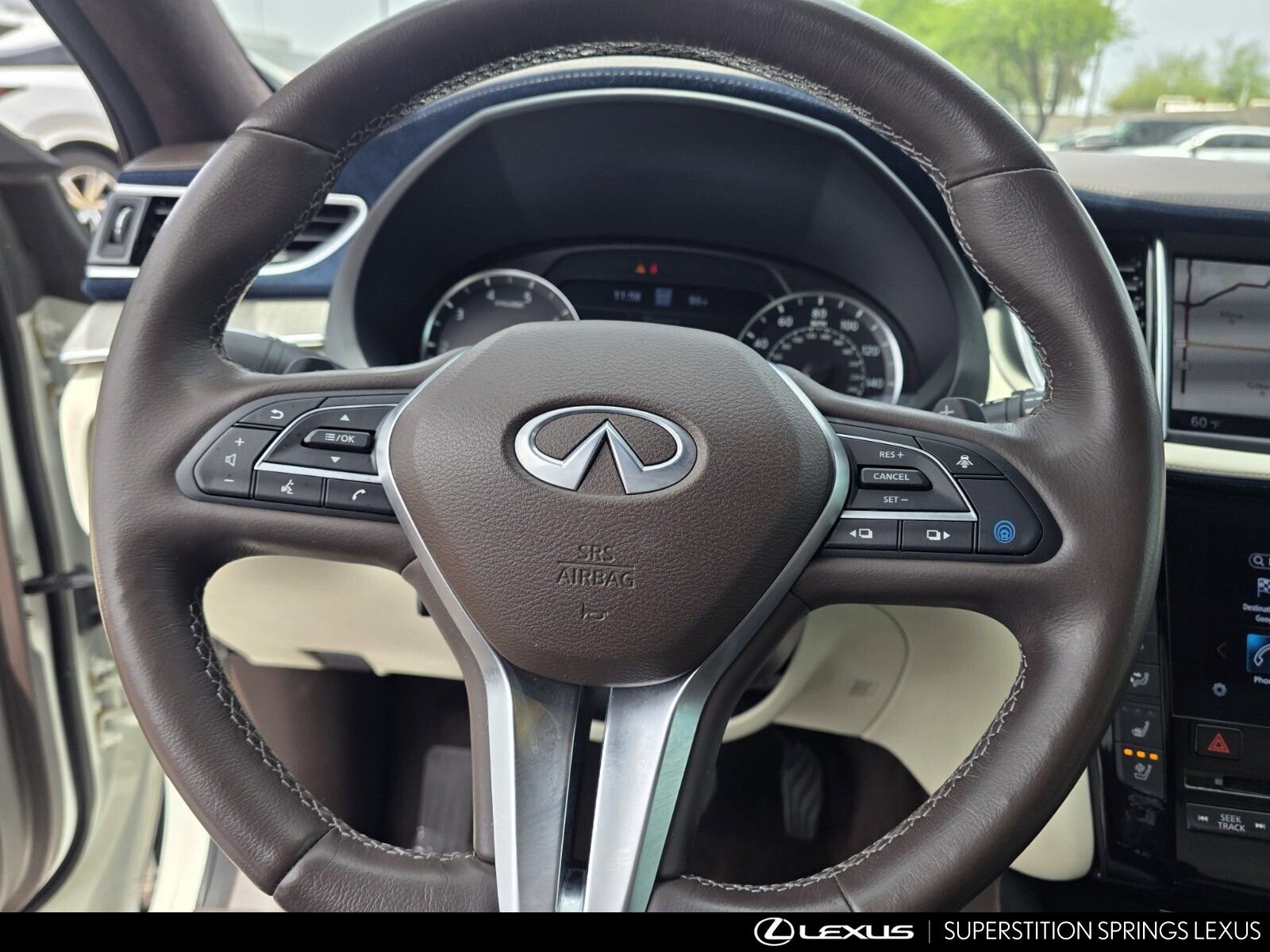 Used 2021 INFINITI QX50 Autograph w/ Premium White Leather Package FWD image 23