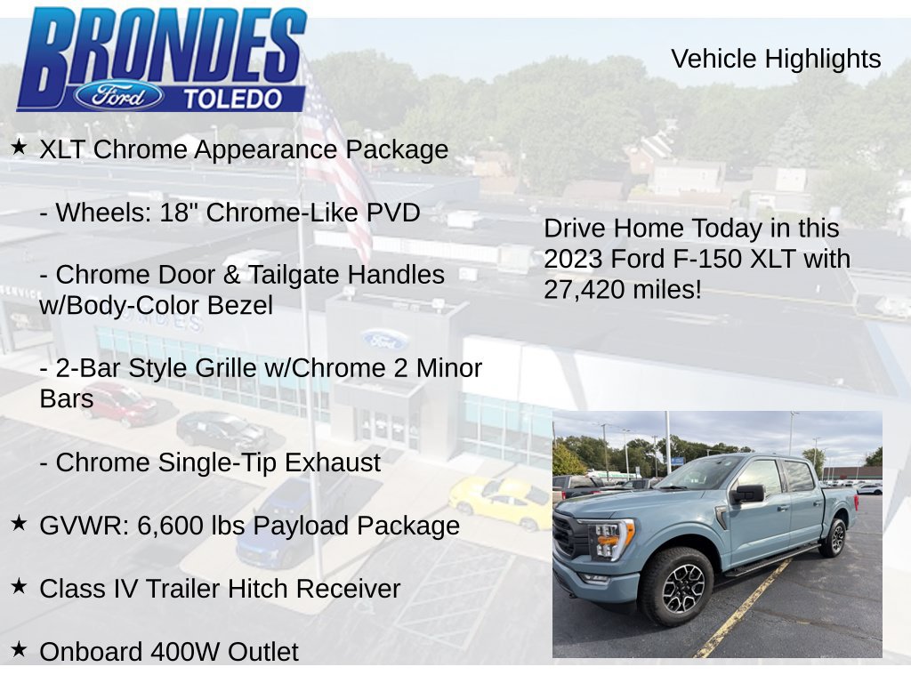 Used 2023 Ford F150 XLT w/ Equipment Group 302A High AWD/4WD image 27