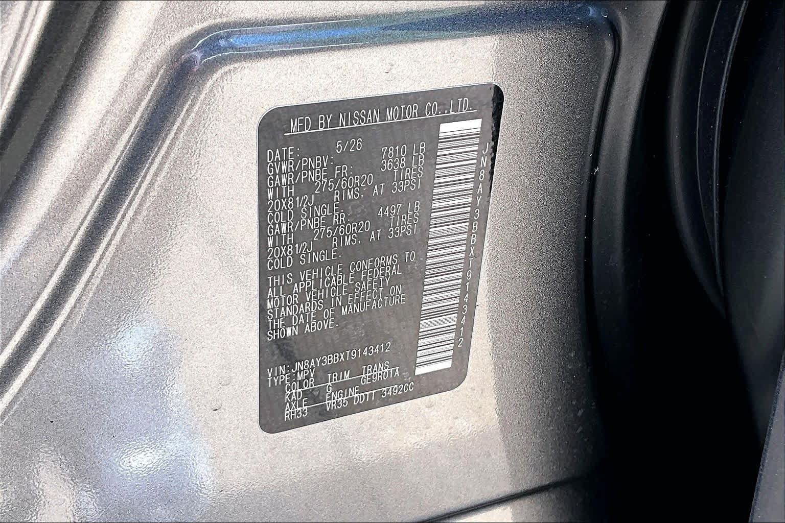 New 2026 Nissan Armada SL w/ Captain's Chari Seat Package AWD/4WD image 17