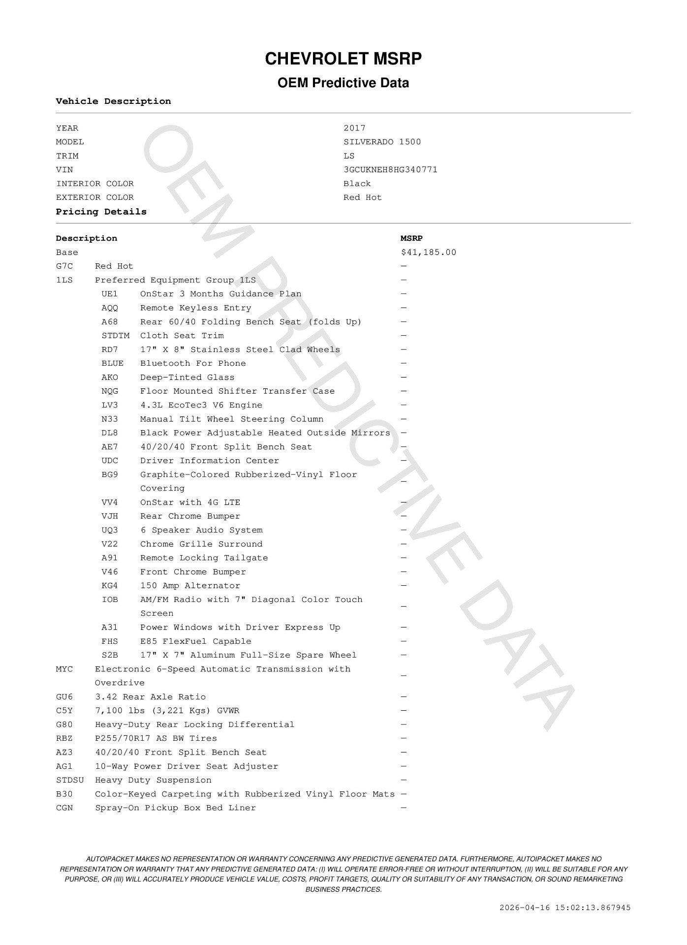 Used 2017 Chevrolet Silverado 1500 LS AWD/4WD image 11