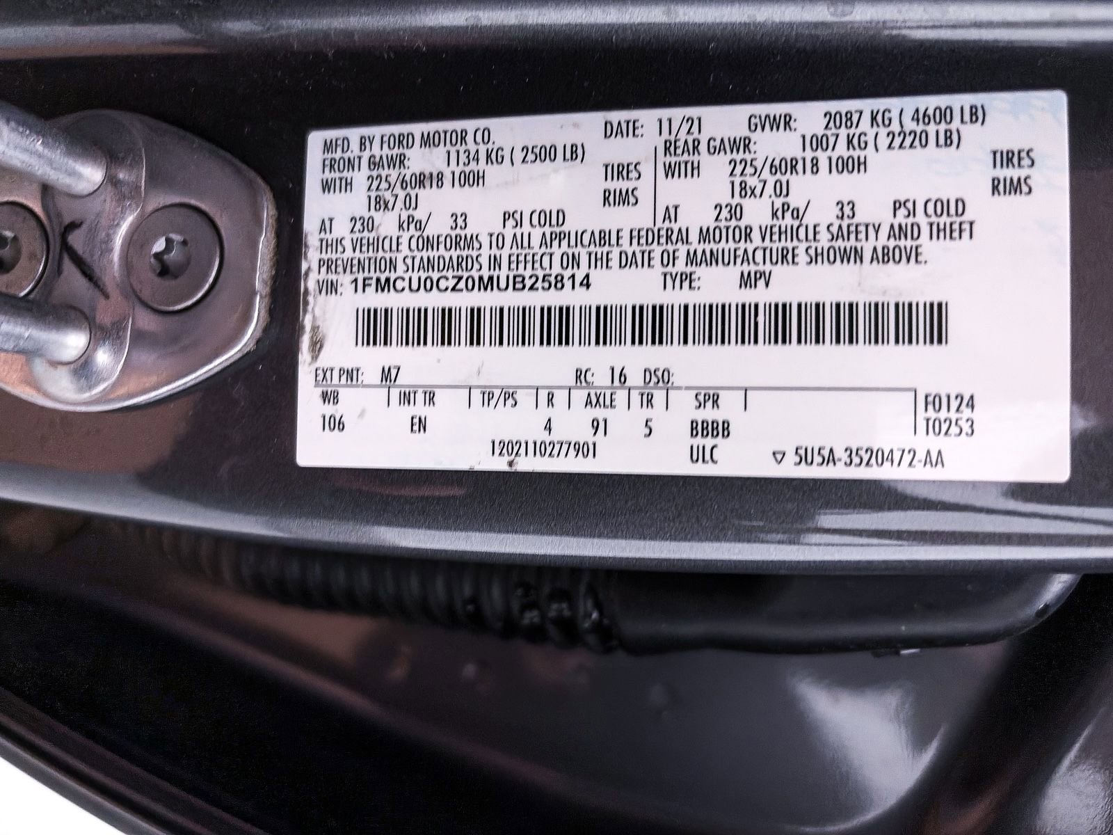 Used 2021 Ford Escape SEL image 31