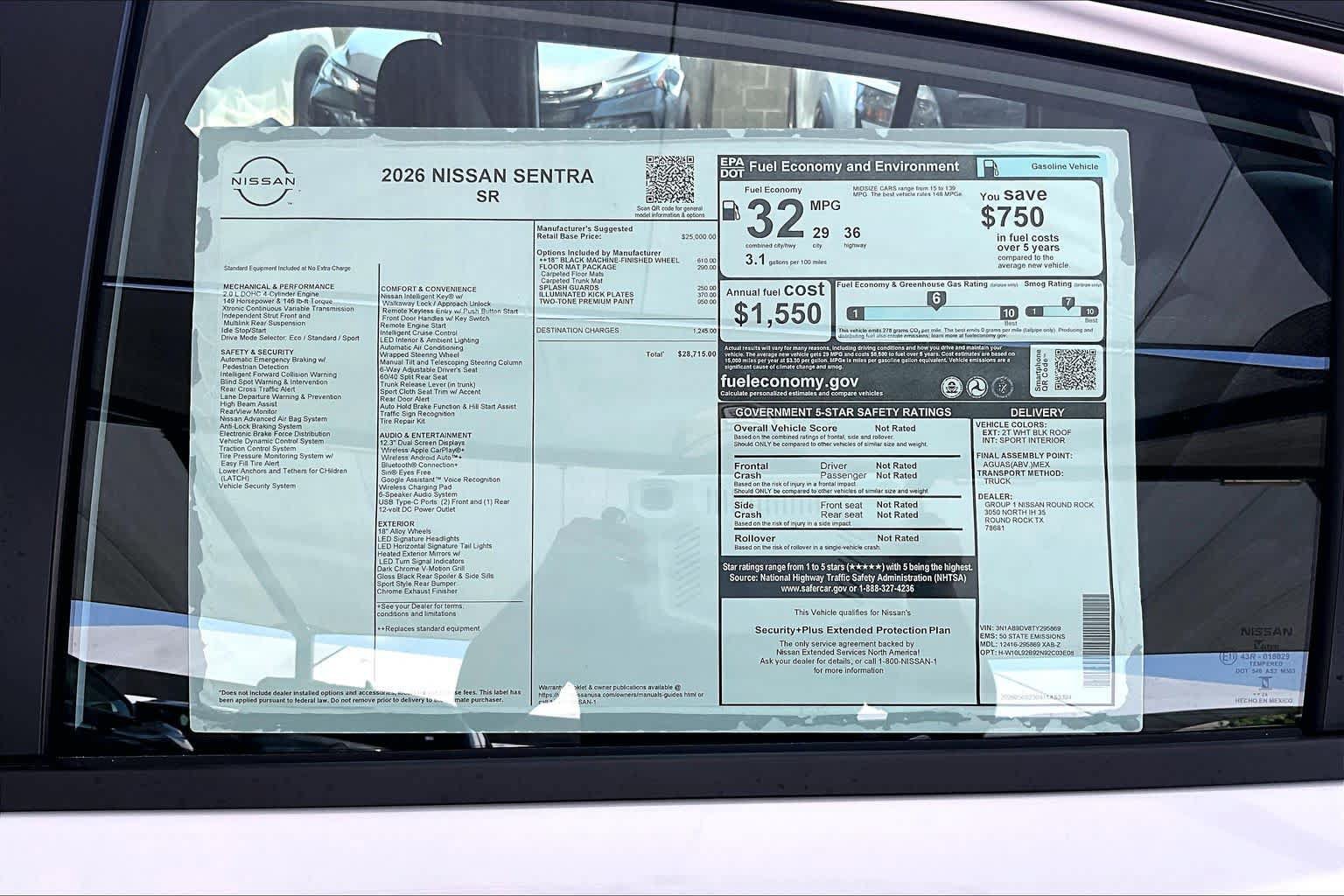 New 2026 Nissan Sentra SR FWD image 19