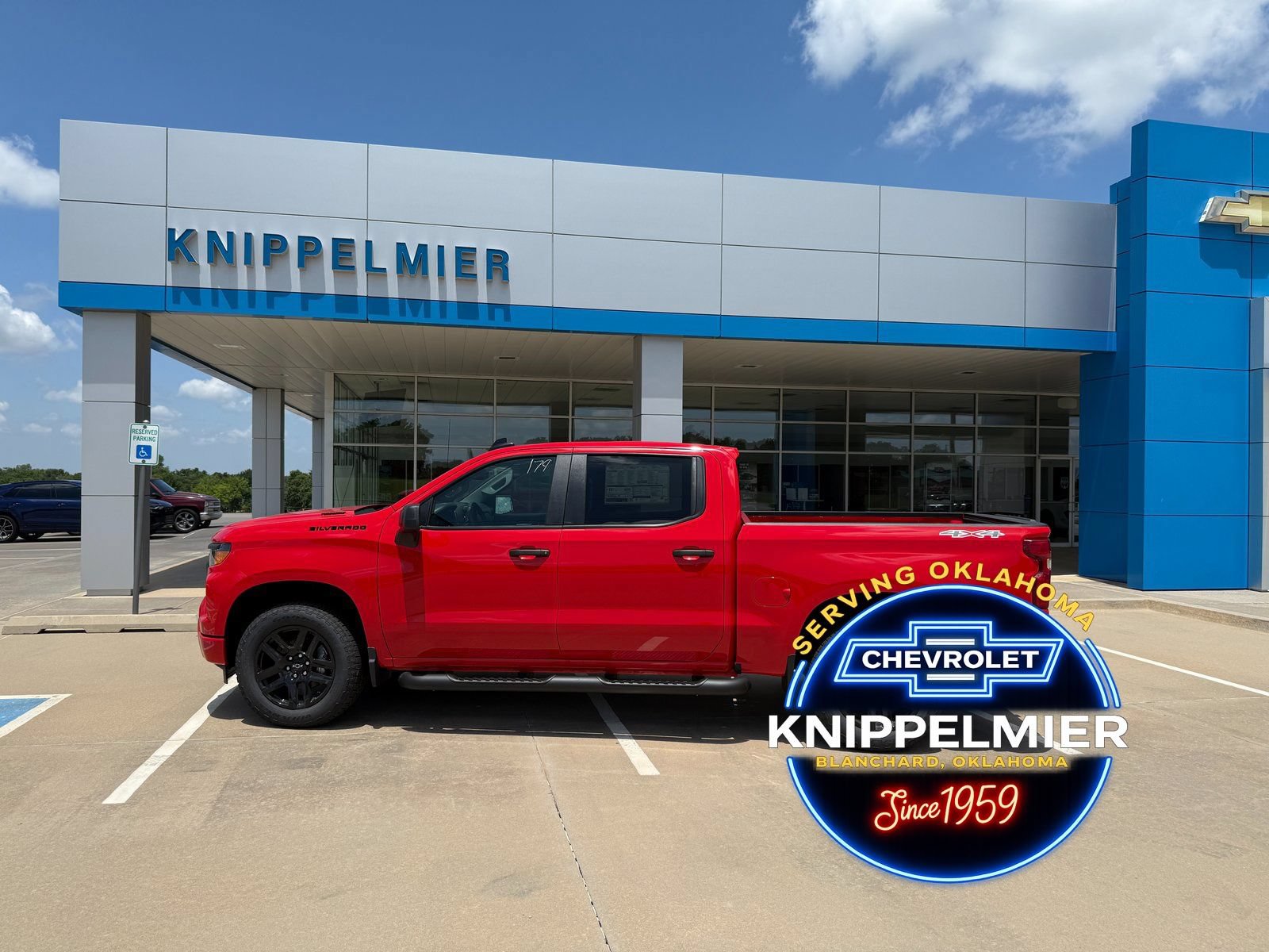 New 2025 Chevrolet Silverado 1500 Custom w/ Turbomax Blackout Package AWD/4WD image 1