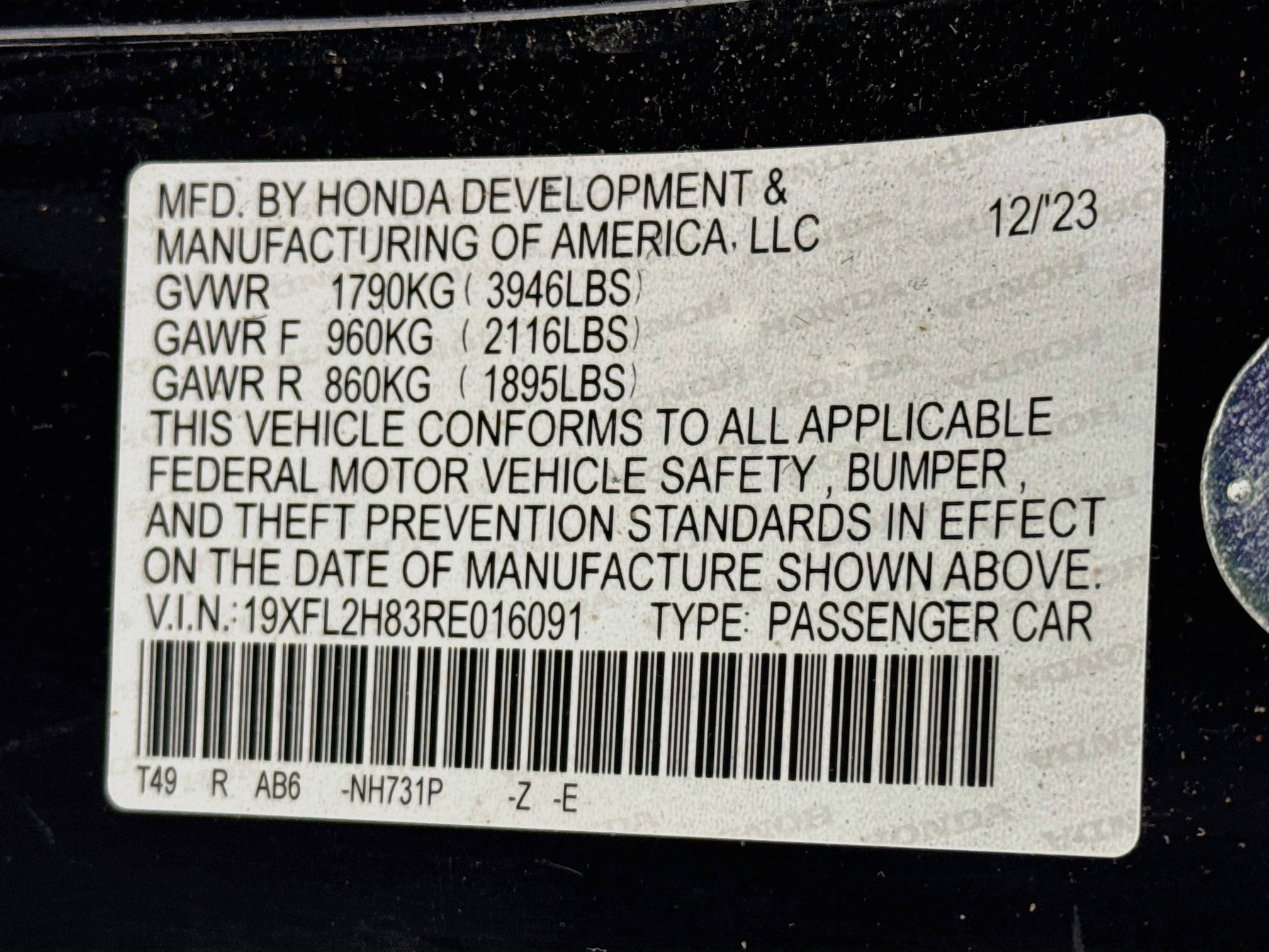 Certified 2024 Honda Civic Sport image 29