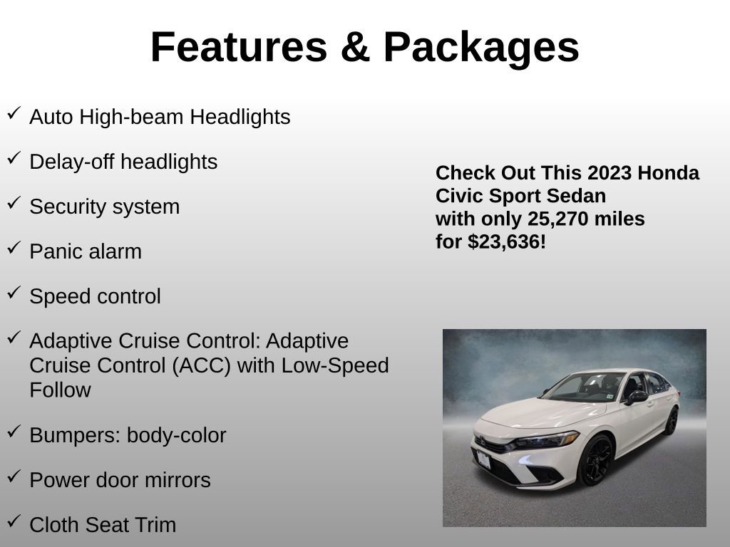 Certified 2023 Honda Civic Sport image 20