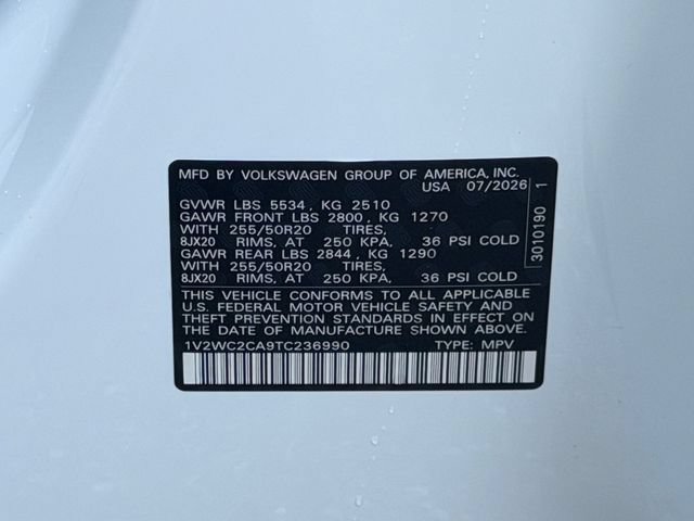 New 2026 Volkswagen Atlas Cross Sport SE FWD image 28