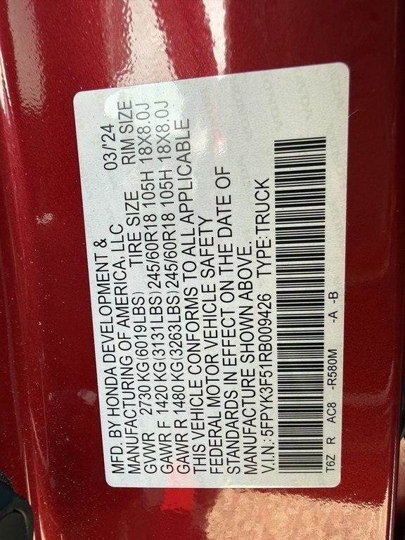 Used 2024 Honda Ridgeline RTL image 17