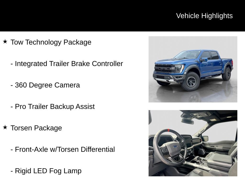 Used 2022 Ford F150 Raptor w/ Equipment Group 801A High AWD/4WD image 6