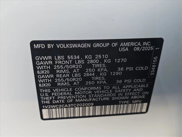 New 2026 Volkswagen Atlas Cross Sport SE image 20