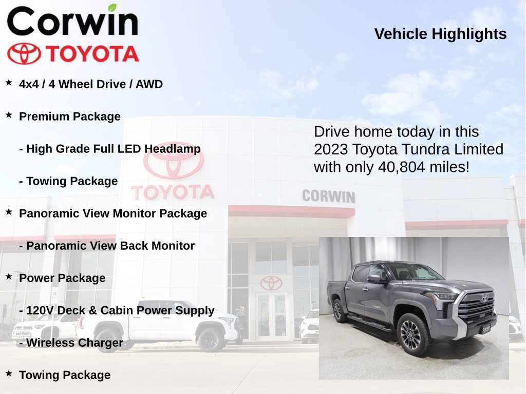 Used 2023 Toyota Tundra Limited AWD/4WD image 7