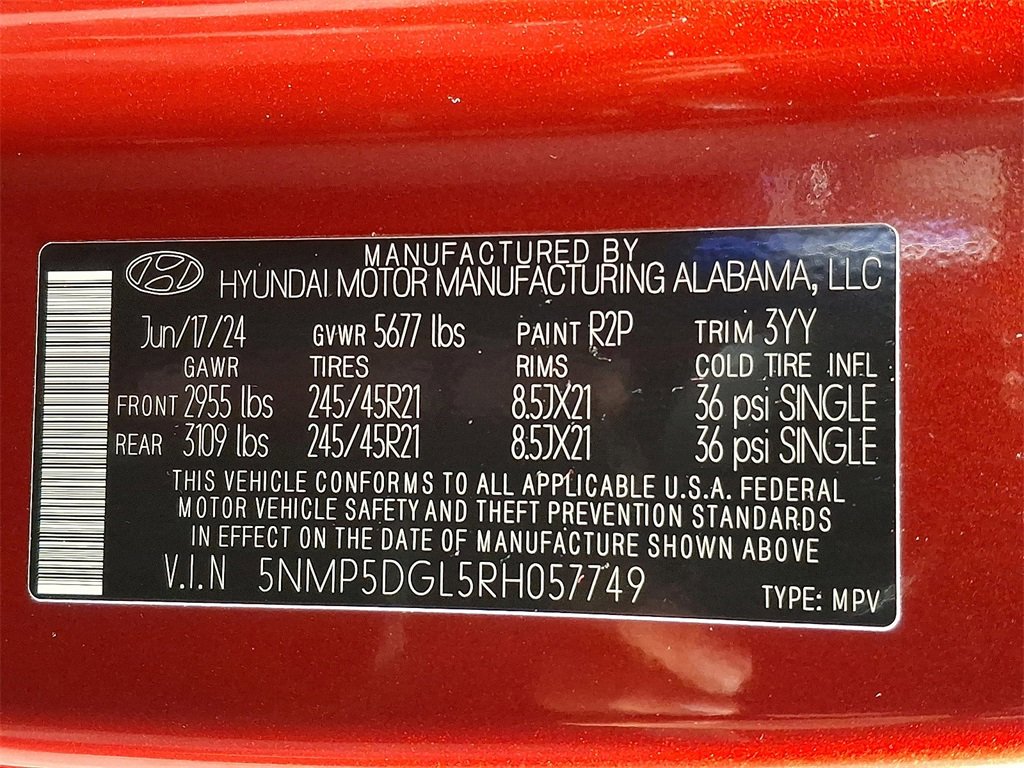 Used 2024 Hyundai Santa Fe Calligraphy image 29