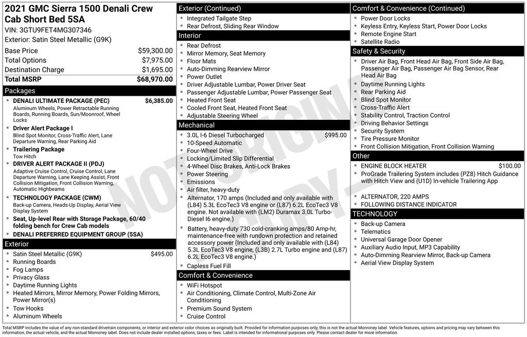 Used 2021 GMC Sierra 1500 Denali w/ Denali Ultimate Package image 43