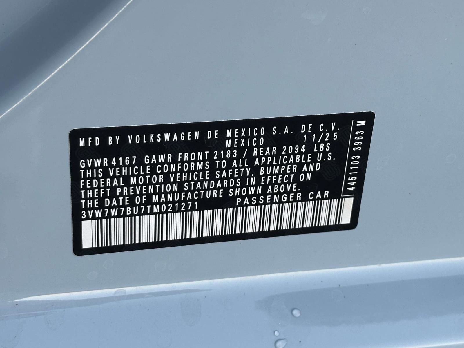 New 2026 Volkswagen Jetta SE image 16