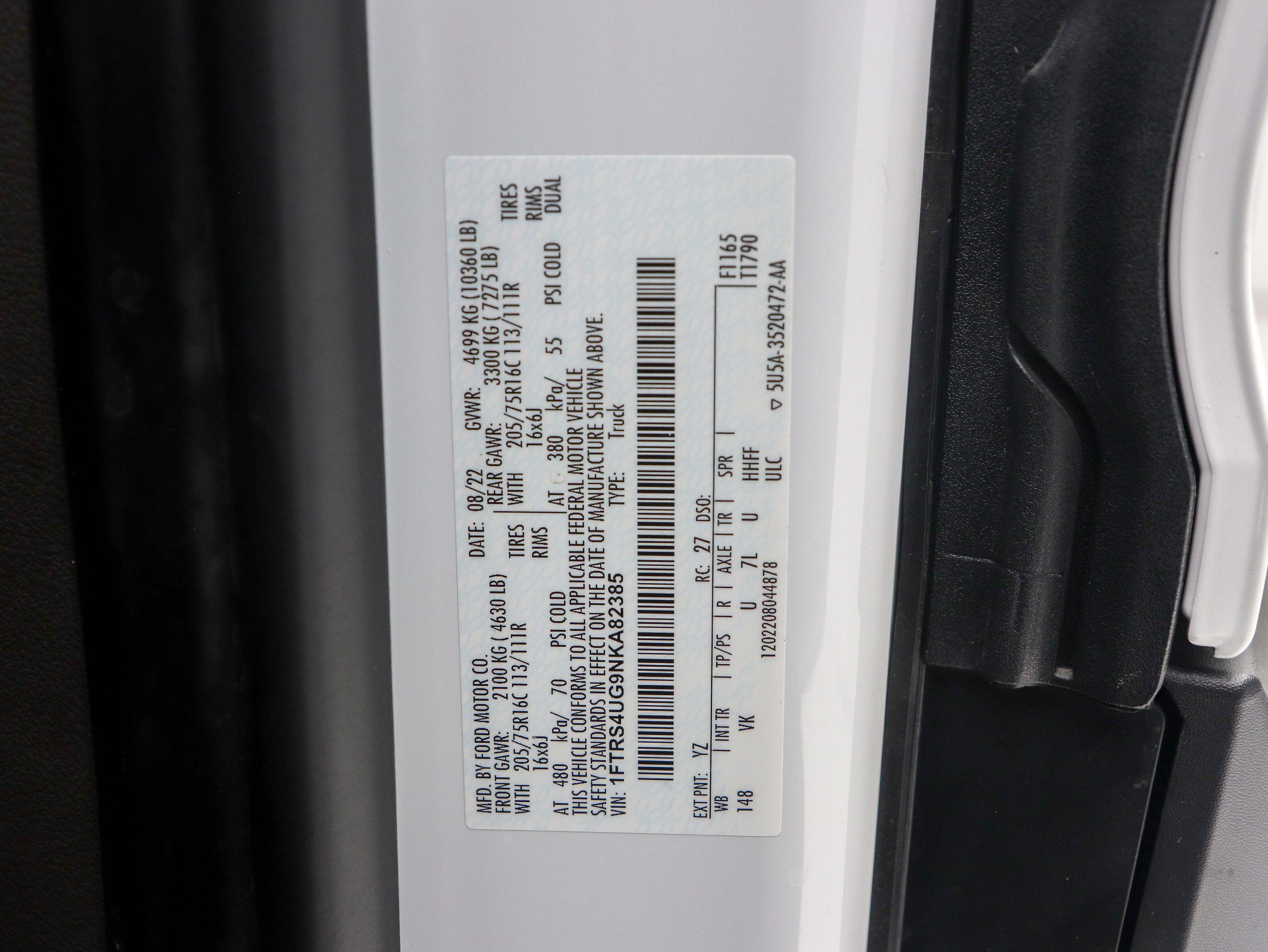 Used 2022 Ford Transit 350 148 High Roof Extended AWD w/ Load Area Protection Package image 30
