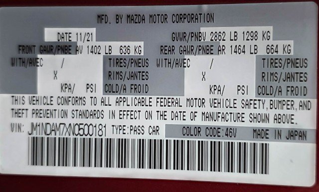 Used 2022 MAZDA MX-5 Miata RF Grand Touring w/ Weather Package RWD image 35