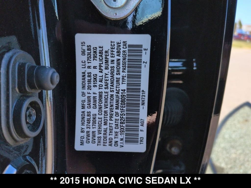 Used 2015 Honda Civic LX image 28