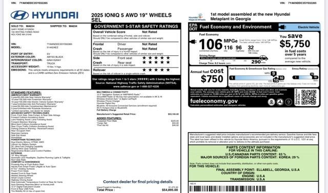 Used 2025 Hyundai Ioniq 5 SEL image 29