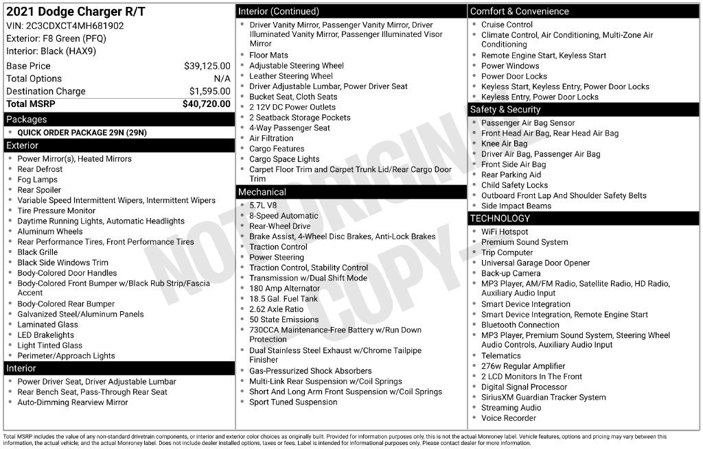 Certified 2021 Dodge Charger R/T RWD image 25