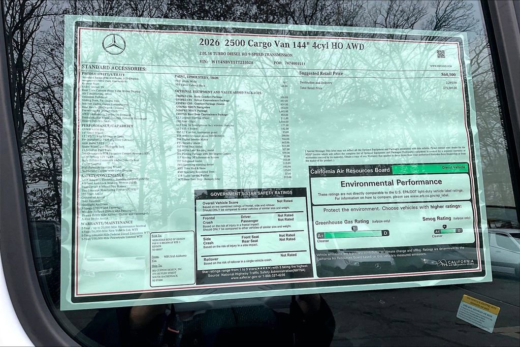New 2026 Mercedes-Benz Sprinter 144 Cargo image 14