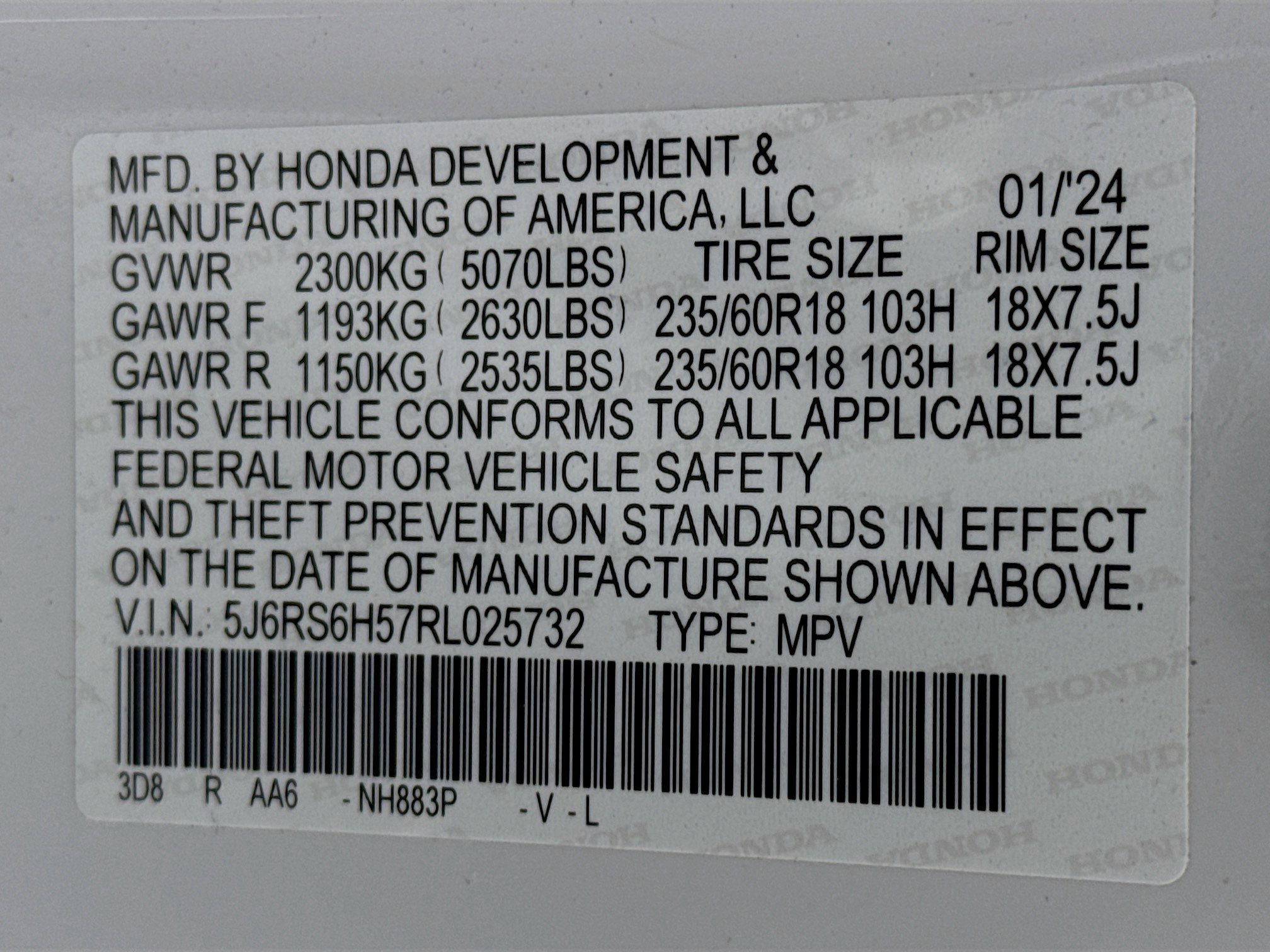 Certified 2024 Honda CR-V Sport image 31