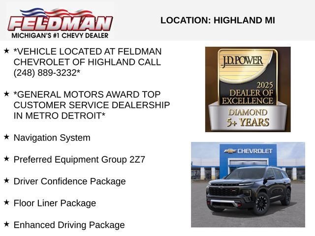 New 2026 Chevrolet Traverse Z71 w/ Enhanced Driving Package AWD/4WD image 3