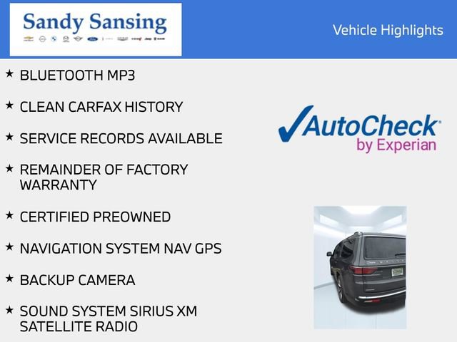 Certified 2022 Jeep Wagoneer Series III w/ Premium Group I AWD/4WD image 6