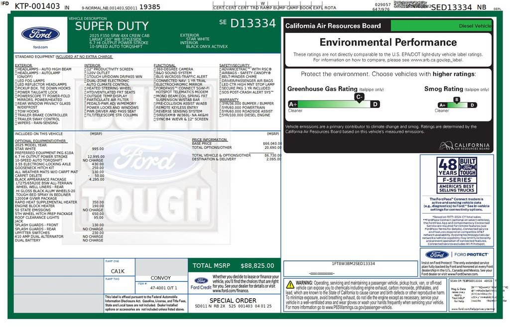 Used 2025 Ford F350 Lariat w/ Black Appearance Package image 46