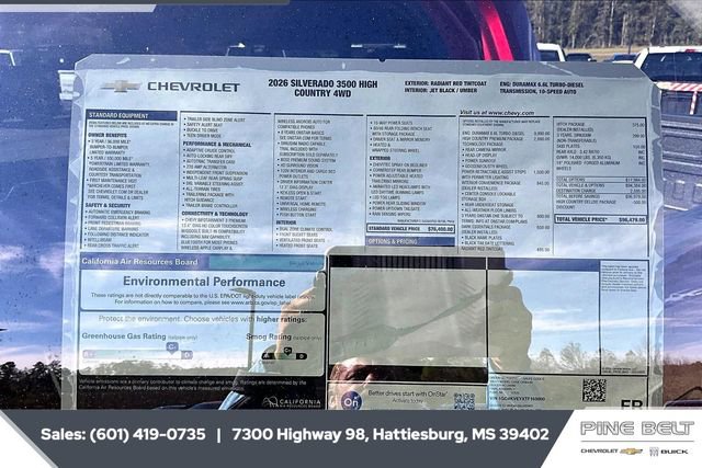New 2026 Chevrolet Silverado 3500 High Country w/ High Country Premium Package image 12