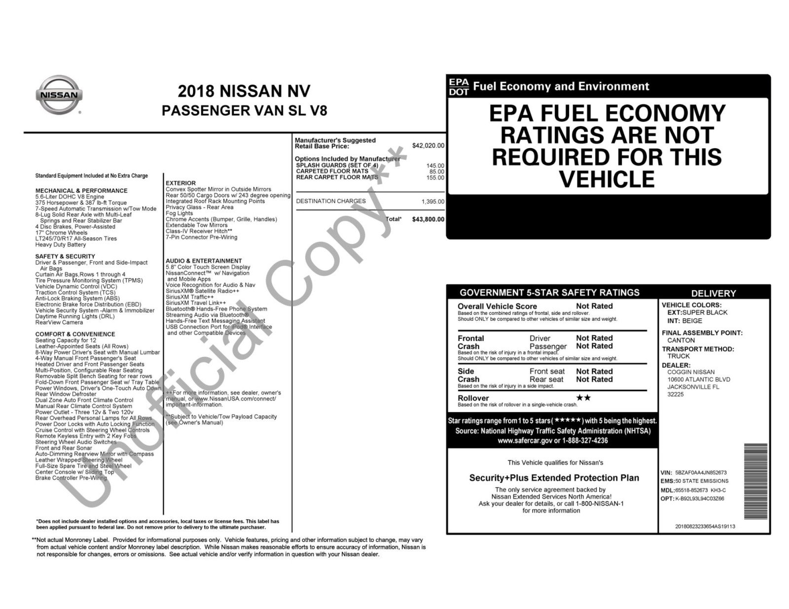 Used 2018 Nissan NV 3500 SL image 49