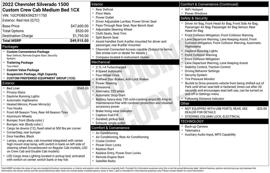 Used 2022 Chevrolet Silverado 1500 Custom image 5