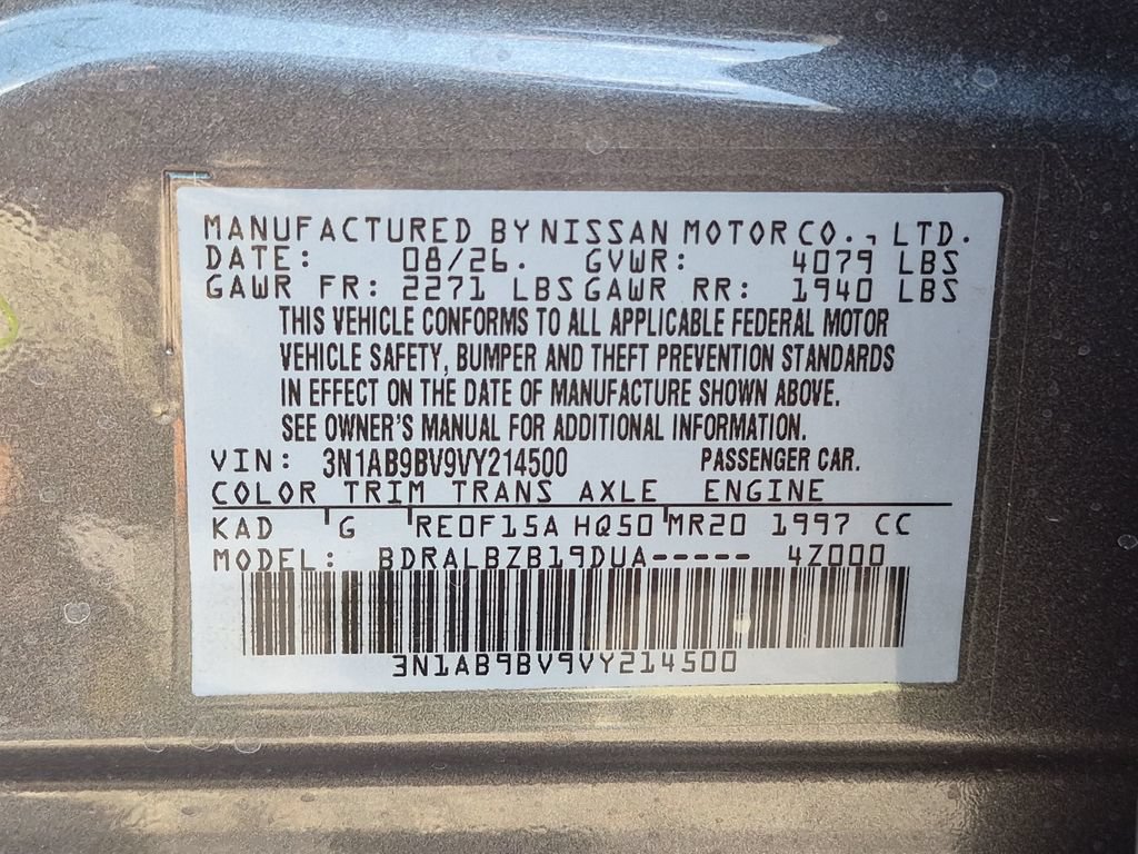 New 2027 Nissan Sentra S w/ Floor Mat Package FWD image 33