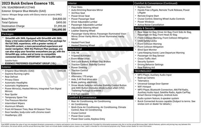 Used 2023 Buick Enclave Essence FWD image 30