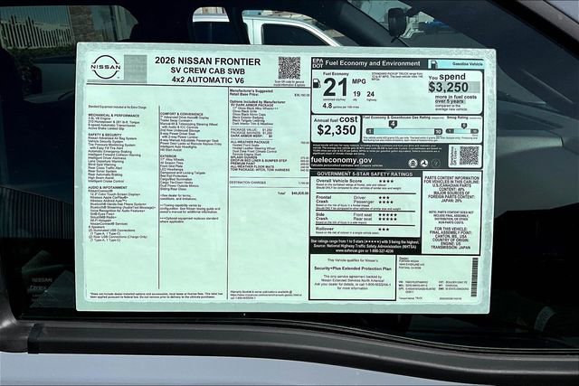 New 2026 Nissan Frontier SV image 13