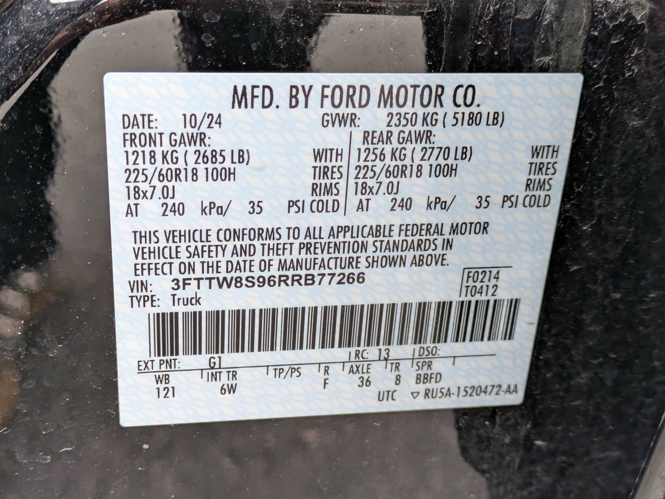 Certified 2024 Ford Maverick Lariat w/ Black Appearance Package AWD/4WD image 23