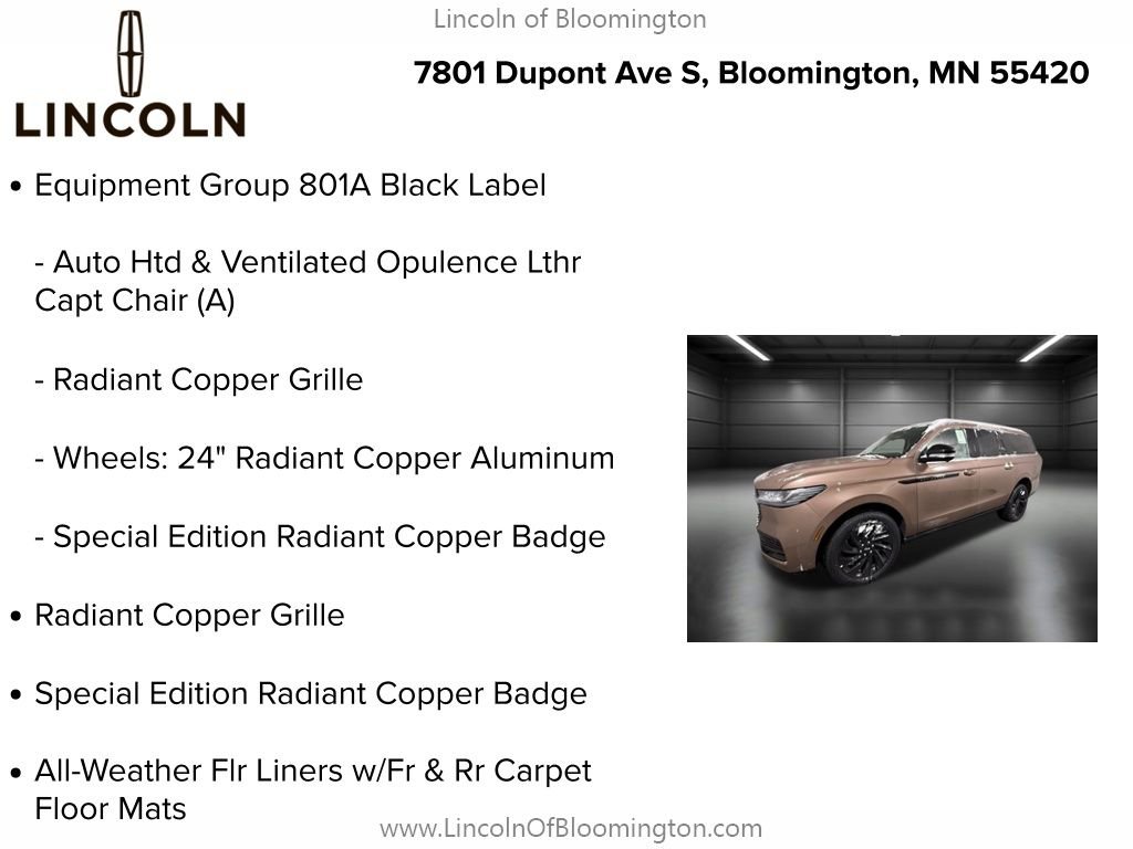 New 2025 Lincoln Navigator L Black Label image 4