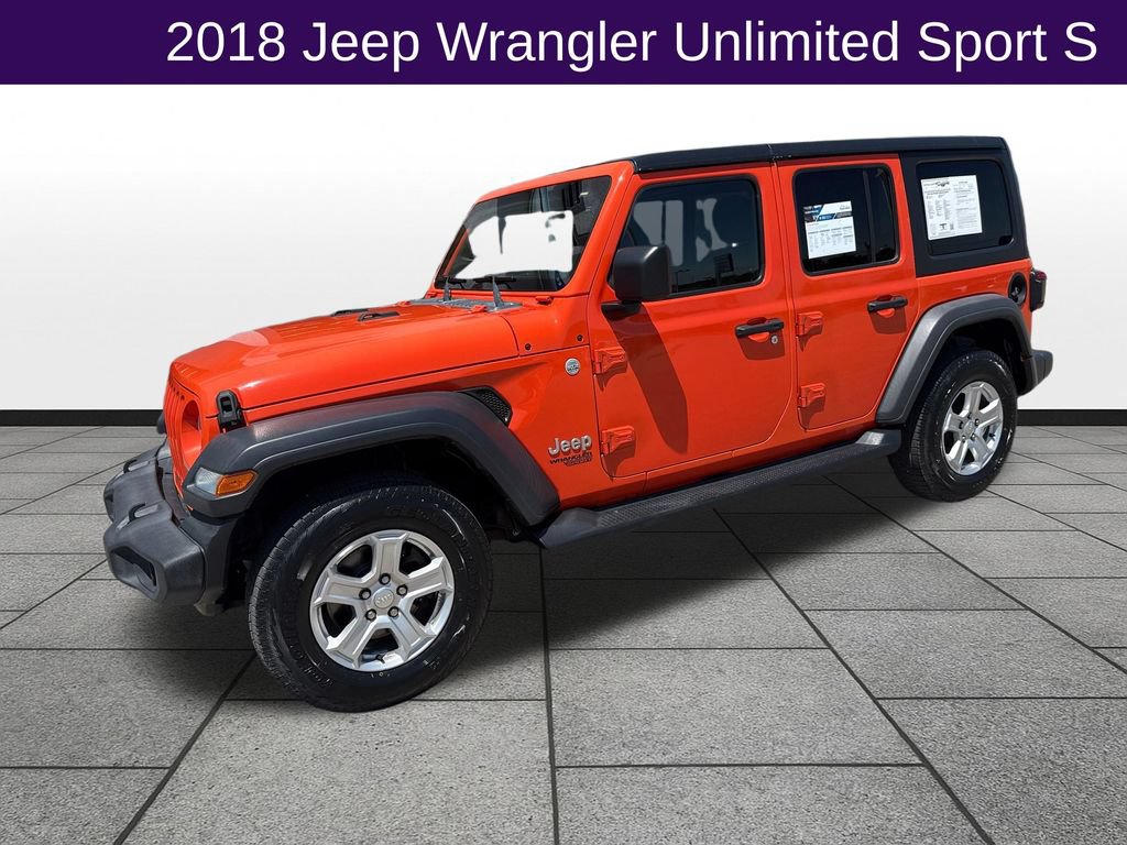 Used 2018 Jeep Wrangler Unlimited Sport S AWD/4WD image 1