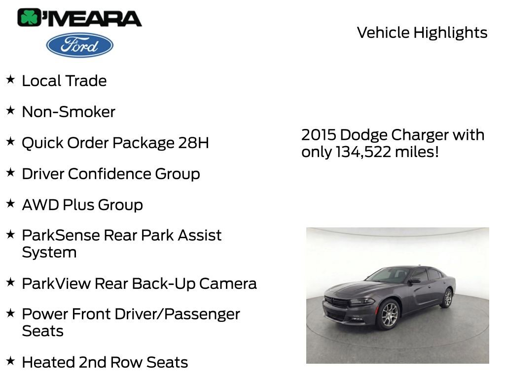 Used 2015 Dodge Charger SXT w/ AWD Plus Group image 8