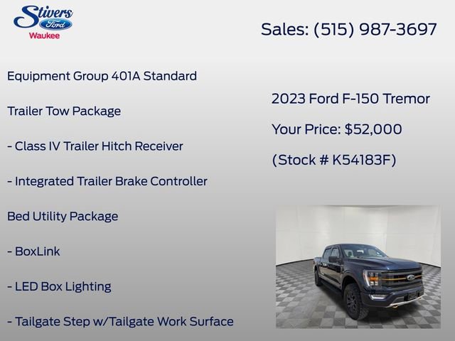Certified 2023 Ford F150 Tremor w/ Trailer Tow Package image 7