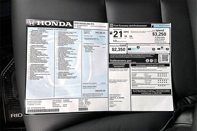 New 2026 Honda Ridgeline Black Edition image 22