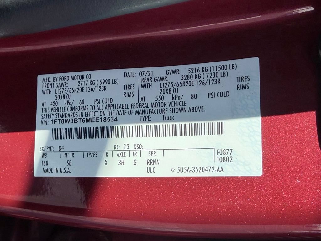 Used 2021 Ford F350 4x4 Crew Cab Super Duty image 53