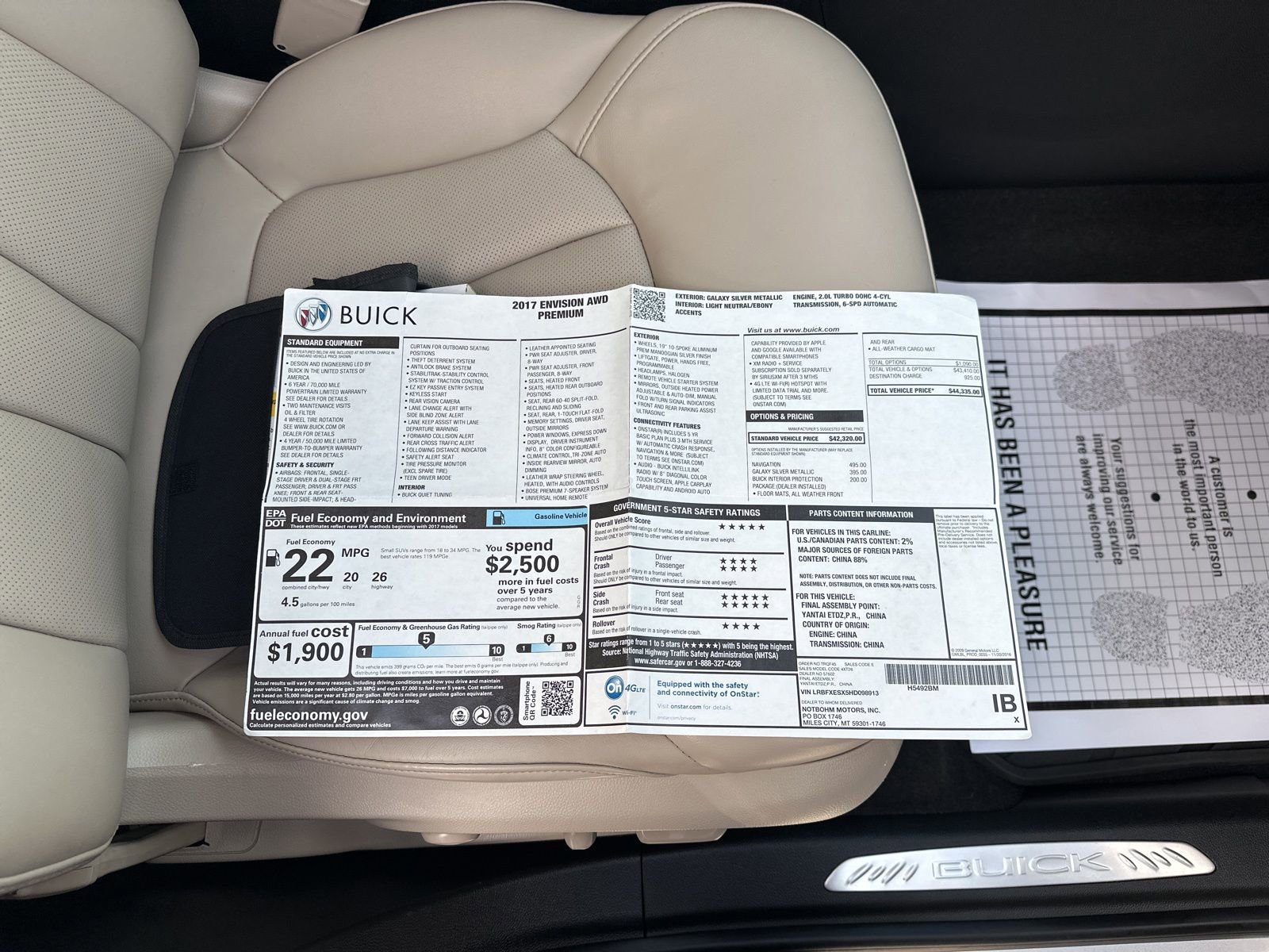 Used 2017 Buick Envision Premium image 42