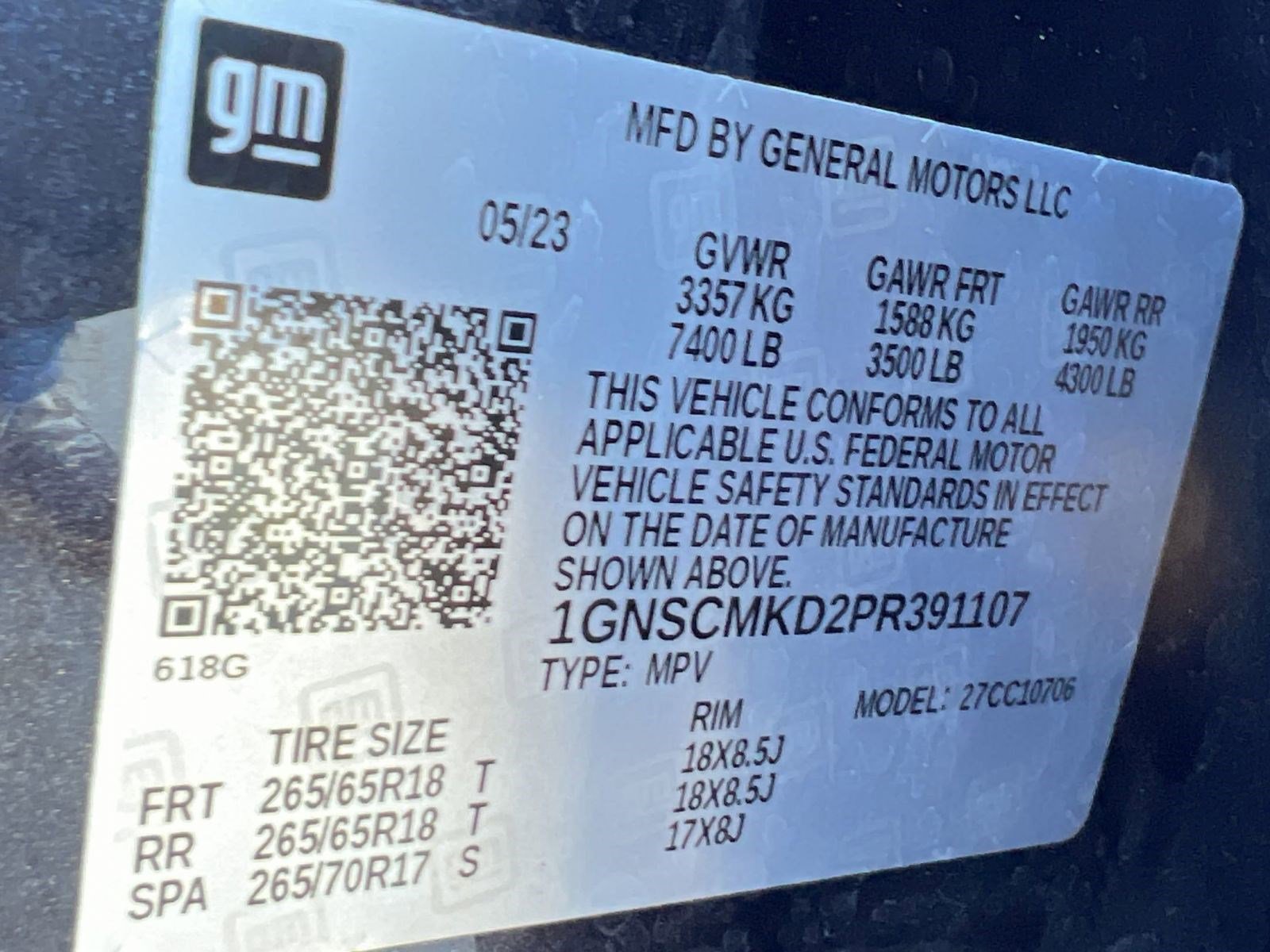 Certified 2023 Chevrolet Tahoe LS RWD image 18