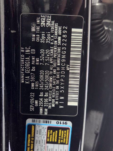 Used 2022 Kia Telluride EX w/ EX Premium Package AWD/4WD image 20